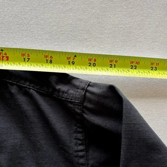 Vintage Men's Tru-Spec Black Tactical Utility Shirt Large Regular - Picture 10 of 14